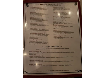 Dahl & Di Luca Ristorante menu photo