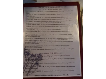 Dahl & Di Luca Ristorante menu photo