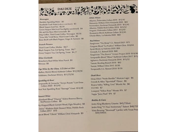 Dai Due menu photo