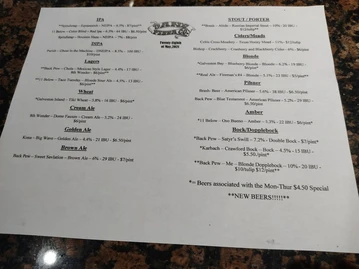 Dan's Pizza Co. menu photo