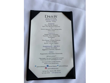 Davio's Northern Italian Steakhouse menu photo