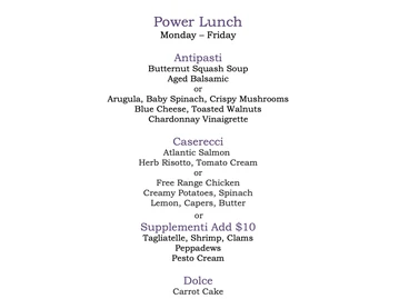 Davio’s Northern Italian Steakhouse menu photo