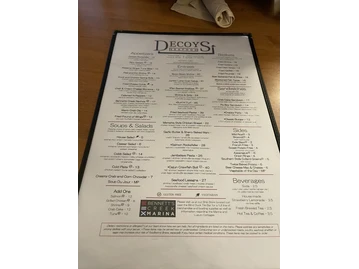Decoys Seafood menu photo