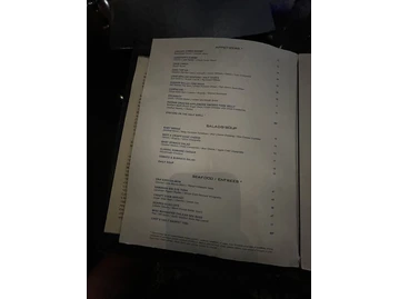 Dee Lincoln Prime menu photo