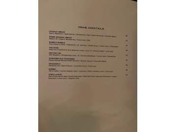 Dee Lincoln Prime menu photo