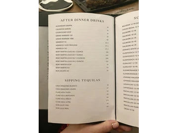 Del Frisco's Double Eagle Steakhouse menu photo