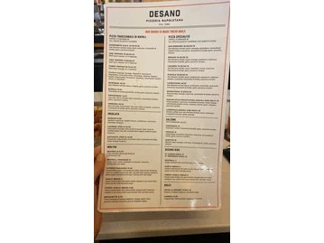DeSano Pizza Bakery menu photo