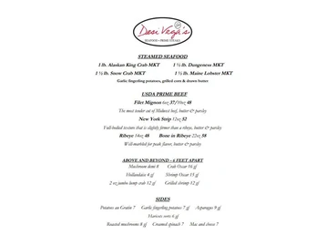 Desi Vega's Seafood and Prime Steaks menu photo