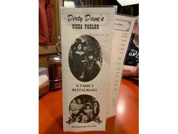 Dirty Dave's Pizza Parlor menu photo