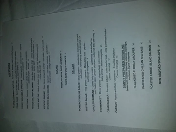 Don's Pomeroy House menu photo