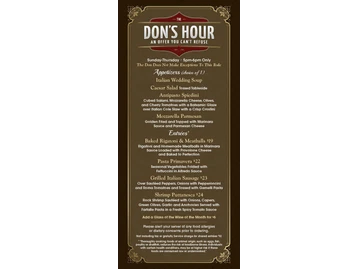 Don Vito's menu photo