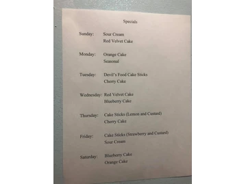 Donna's Donuts menu photo