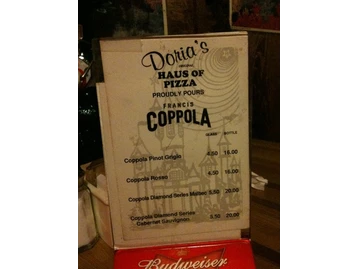 Doria's Haus of Pizza menu photo