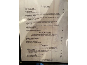 Double B's BBQ Restaurant & Timber’s Catering MKE-Style BBQ menu photo