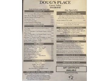 Doug's Place menu photo