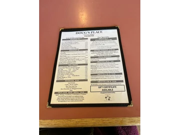 Doug's Place menu photo
