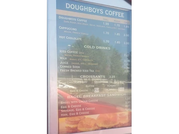Doughboy's Donuts menu photo