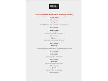 Douzo Sushi menu photo