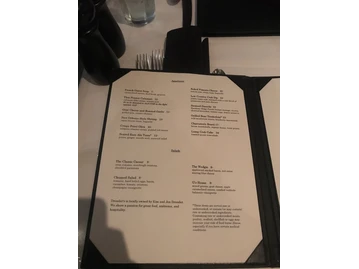 Dressler's menu photo