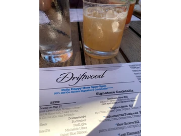 Driftwood menu photo