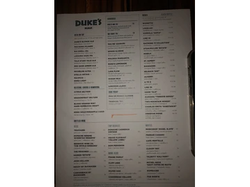 Duke's Beach House Maui menu photo