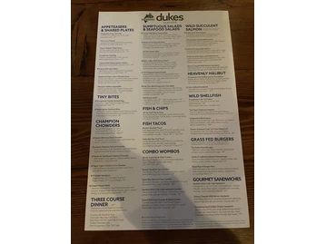 Duke's Seafood menu photo