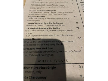 East End Grill menu photo
