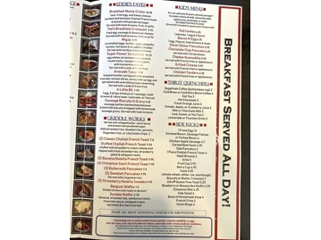 Eddie's Diner menu photo