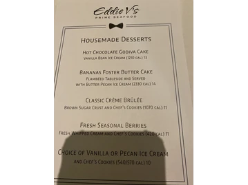 Eddie V's Prime Seafood menu photo