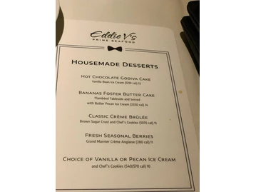 Eddie V's Prime Seafood menu photo