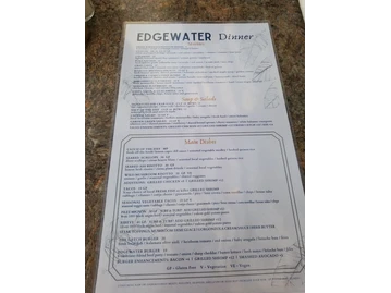 Edgewater Grill menu photo