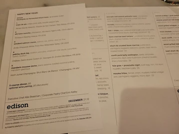 Edison: Food+Drink Lab menu photo