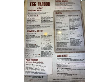 Egg Harbor Cafe menu photo