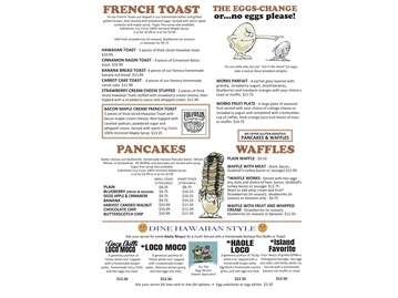 Egg Works menu photo