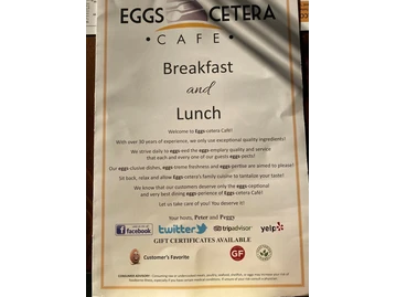 Eggs–Cetera Café menu photo