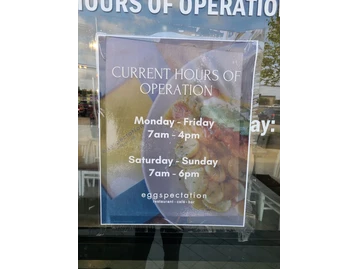 Eggspectation menu photo