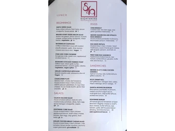Eight4Nine Restaurant & Lounge menu photo