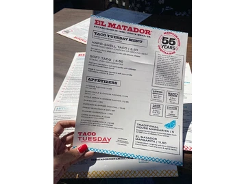 El Matador menu photo