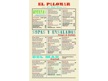 El Palomar menu photo