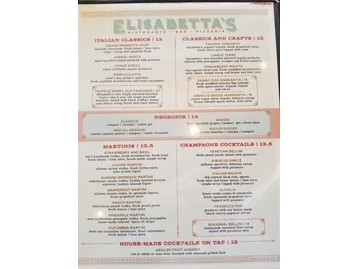 Elisabetta's Ristorante menu photo
