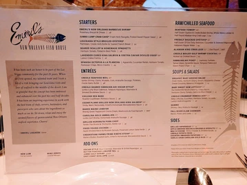 Emeril's New Orleans Fish House menu photo