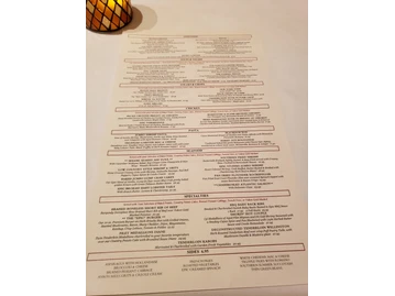 Epic Chophouse menu photo
