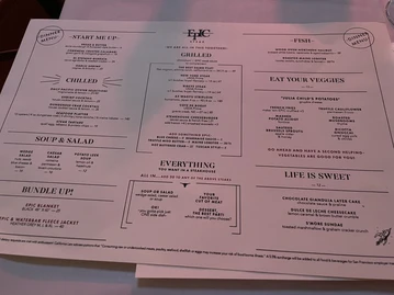 Epic Steak menu photo