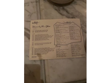 Eveleigh menu photo