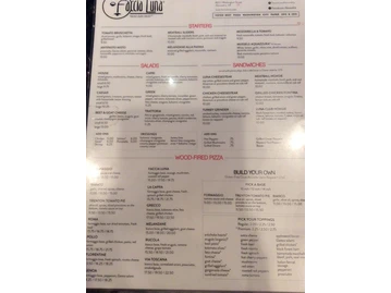 Faccia Luna menu photo
