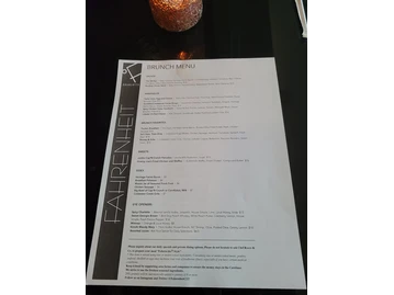 Fahrenheit Charlotte menu photo
