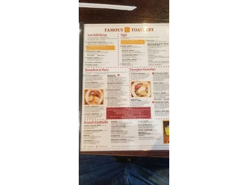 Famous Toastery Carolina Forest menu photo
