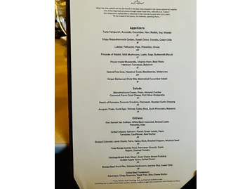 Fat Canary menu photo