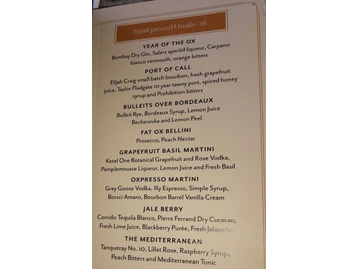 Fat Ox menu photo