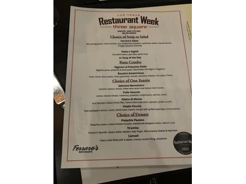 Ferraro's Ristorante menu photo